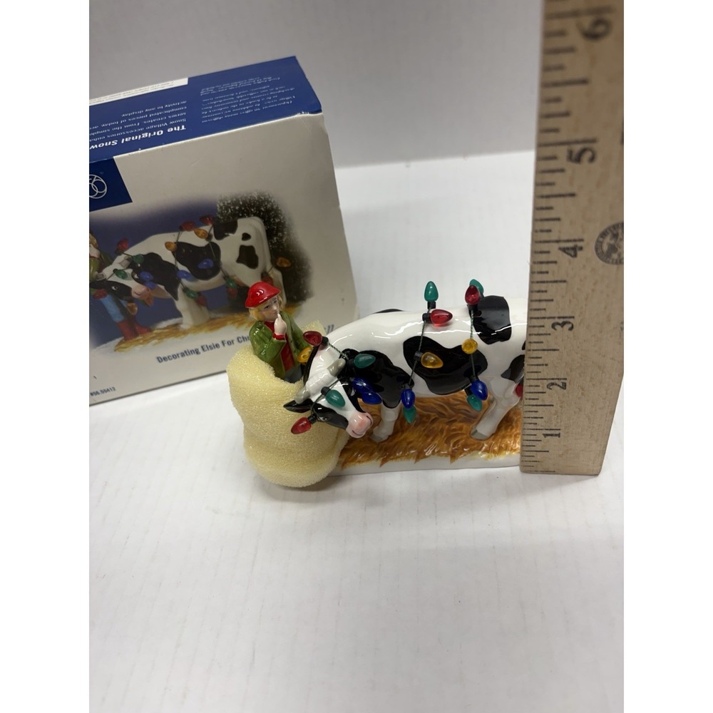 Vintage Dept 56 Original Snow Village Decorating Elsie For Christmas 2005 #55412